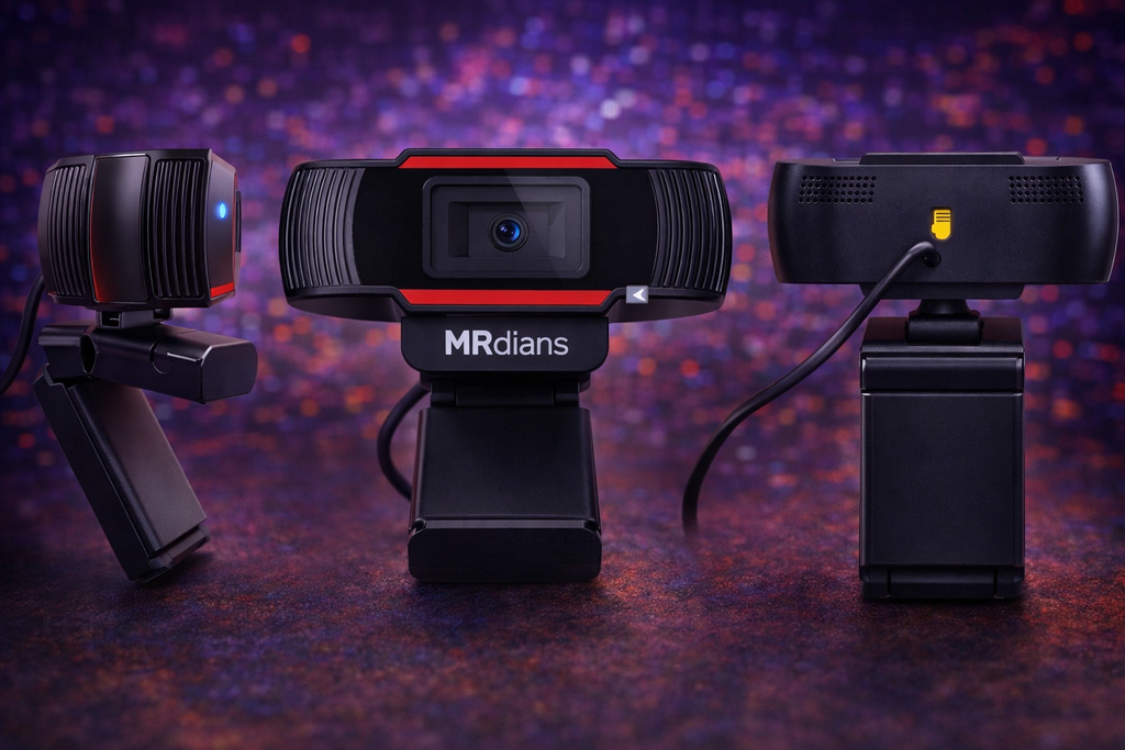 MR Full HD Webcam | 1080p Camera | Built-in Mic | USB Plug & Play | Laptop/Desktop Compatible