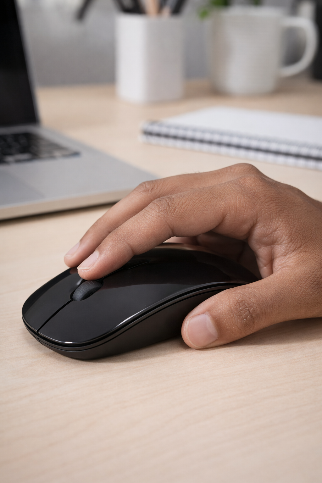 Wireless Silent Mouse | 2.4GHz Fast Connection | Lightweight | Long Battery | 1 Year Warranty