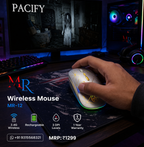MR Rechargeable Wireless Mouse | 2.4GHz USB | Slim Design | Silent Click | Long Battery Backup