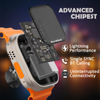 MR Smart Watch | Apple Style Design | Full Touch Display | Bluetooth Calling | Fitness Tracker | Stylish & Budget Friendly