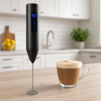 MR Milk Frother | Handheld Coffee Frother | Battery Operated | Stainless Steel Whisk | Portable & Easy to Use