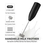MR Milk Frother | Handheld Coffee Frother | Battery Operated | Stainless Steel Whisk | Portable & Easy to Use
