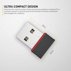 MR USB WiFi Dongle | Wireless Adapter | 300Mbps High Speed | Plug & Play | Laptop/Desktop Compatible