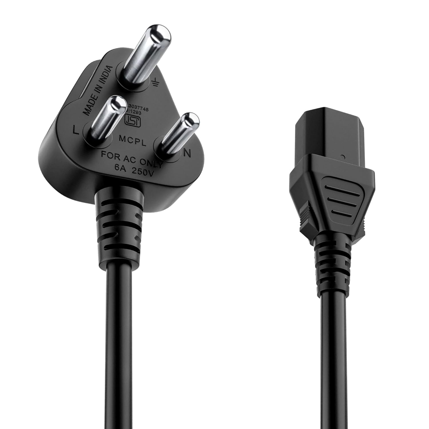 MR Computer Power Cable | 3 Pin CPU Power Cord | SMPS Power Cable | Heavy Duty | Desktop, Monitor, SMPS Compatible