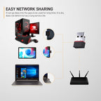 MR USB WiFi Dongle | Wireless Adapter | 300Mbps High Speed | Plug & Play | Laptop/Desktop Compatible