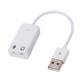 Manuchi USB Sound Card Adapter – 2 in 1 Audio Jack Splitter with Mic & Headphone Support | Plug & Play | Universal Compatibility
