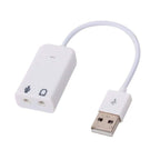 Manuchi USB Sound Card Adapter – 2 in 1 Audio Jack Splitter with Mic & Headphone Support | Plug & Play | Universal Compatibility