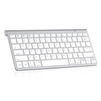 MR Wireless Keyboard & Mouse Combo (White) | 2.4GHz USB | Slim Design | Silent Keys | Rechargeable Mouse | Laptop/PC Compatible