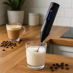 MR Milk Frother | Handheld Coffee Frother | Battery Operated | Stainless Steel Whisk | Portable & Easy to Use