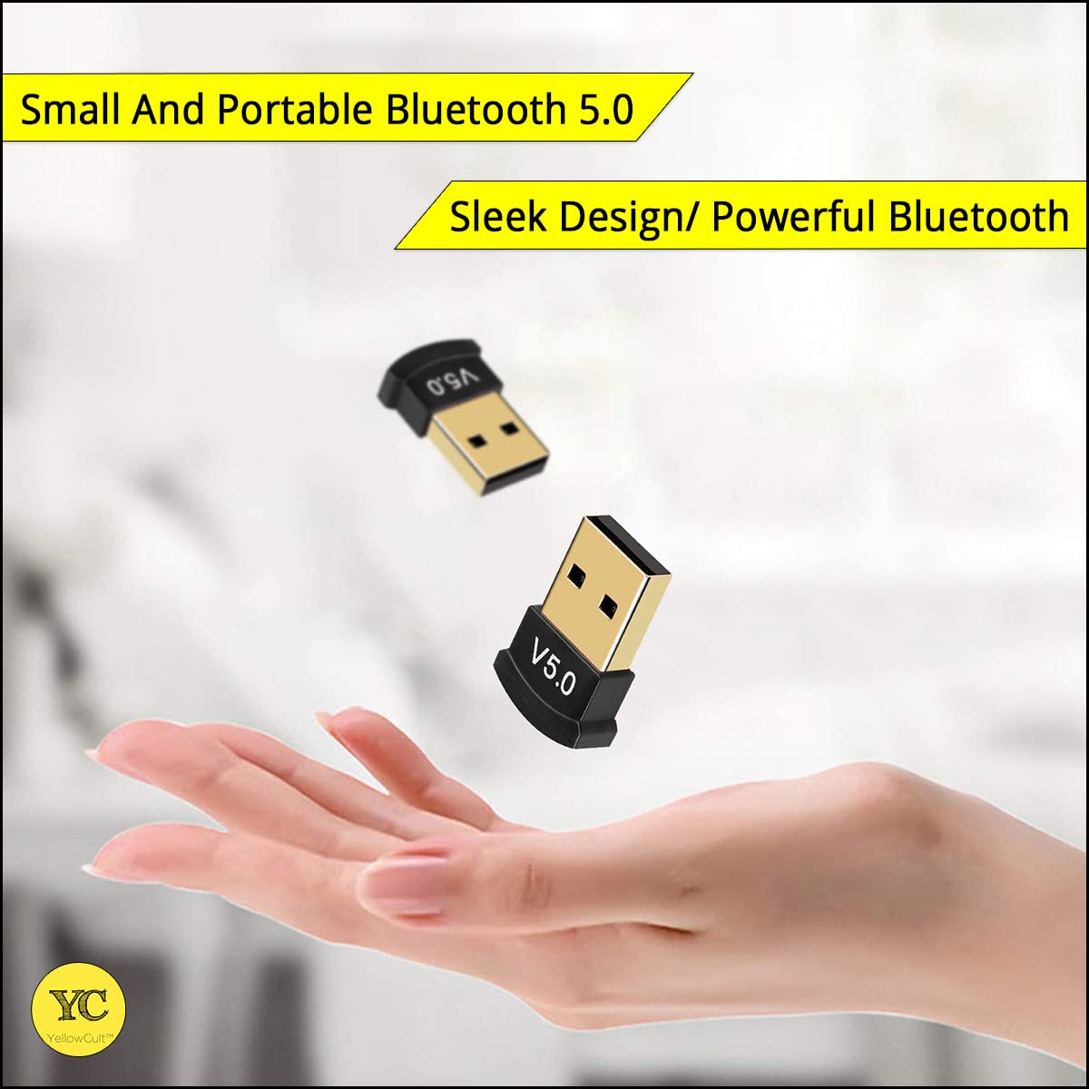MR USB Bluetooth Adapter | Bluetooth 5.0 Dongle | Wireless Receiver | Plug & Play | Laptop/Desktop Compatible