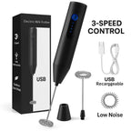 MR Milk Frother | Handheld Coffee Frother | Battery Operated | Stainless Steel Whisk | Portable & Easy to Use