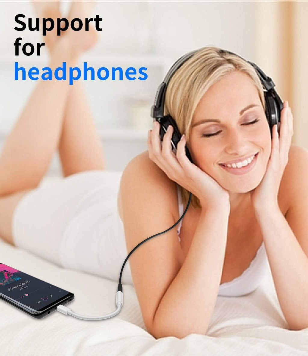 MR Type-C to 3.5mm AUX Cable | USB-C to Headphone Jack Converter | DAC Support | Hi-Fi Sound | Compact Design
