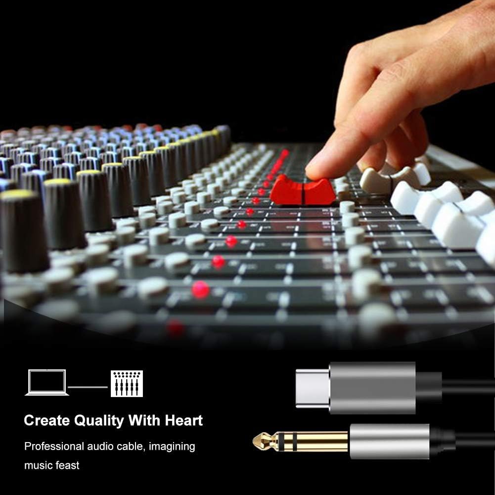 MR Type-C to 6.5mm Audio Cable (Metal) | USB-C to 6.5mm Jack | Hi-Fi Sound | DAC Support | Mixer, Amplifier Compatible