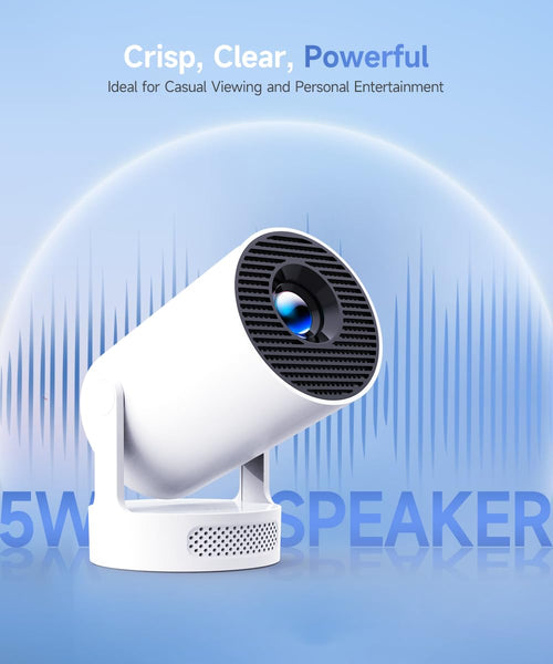 MR Mini Smart Projector | Full HD 4K Supported LED Projector | HDMI, USB & AV Input | Portable Home Theater for Movies, Gaming & Entertainment 🚀