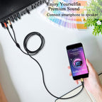 MR Type-C to Dual 6.5mm Audio Cable | USB-C to 2x 6.5mm Jack | Stereo Output | Mixer, Amplifier, Speaker Compatible