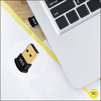 MR USB Bluetooth Adapter | Bluetooth 5.0 Dongle | Wireless Receiver | Plug & Play | Laptop/Desktop Compatible