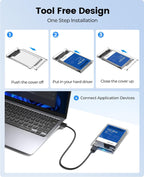 MR Transparent Hard Disk Enclosure | 2.5 Inch SATA HDD/SSD Case | USB 3.0 External Hard Drive Case | Laptop HDD Compatible