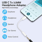 MR Type-C to 3.5mm AUX Cable | USB-C to Headphone Jack Converter | DAC Support | Hi-Fi Sound | Compact Design