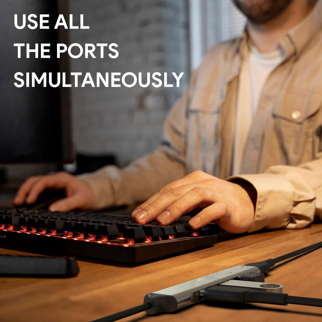 MR USB Hub 4 Port | USB 3.0 Splitter | High Speed Data Transfer | Multi USB Adapter | Laptop/Desktop Compatible