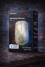 MR Rechargeable Wireless Mouse | 2.4GHz USB | Slim Design | Silent Click | Long Battery Backup