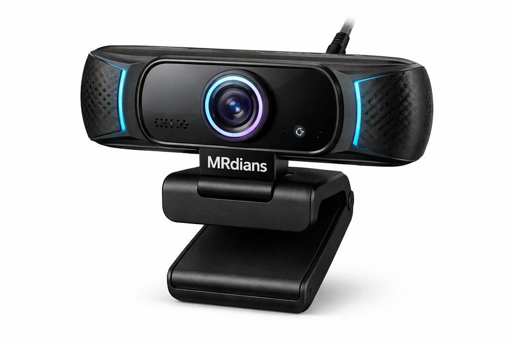 MR Full HD Webcam | 1080p Camera | Built-in Mic | USB Plug & Play | Laptop/Desktop Compatible