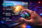 MR Gaming Wired Mouse | RGB Lights | High DPI | Ergonomic Design | USB Wired | Laptop/PC Compatible